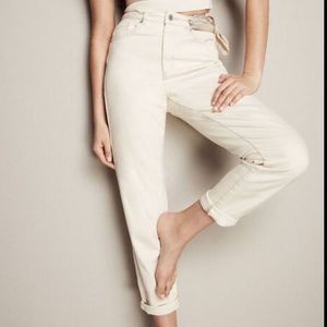 Dynamite Claudia High-Rise Jeans in Cream